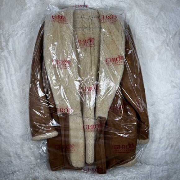Vintage Shearlings By Sheepskin Market Suede Leather Men’s Sz XL Jacket Coat - Picture 12 of 12